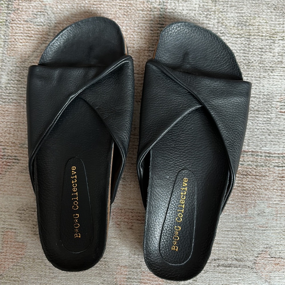 B.O.G Collective Lotus Leather Twist Sandal